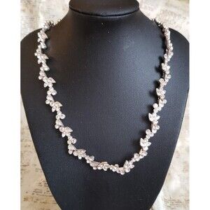Sparkling Statement Necklace - Givenchy Silver Tone Cubic Zirconia Collar